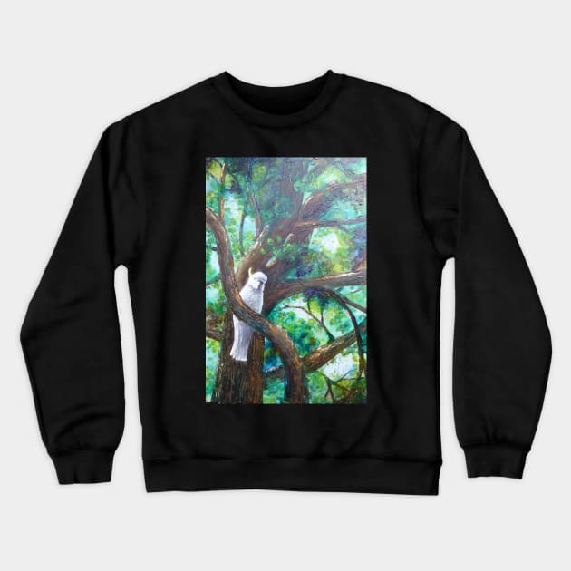 He's looking at me Crewneck Sweatshirt by bevhardidge